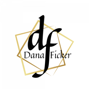 df Dana Ficker Logo with gold squares