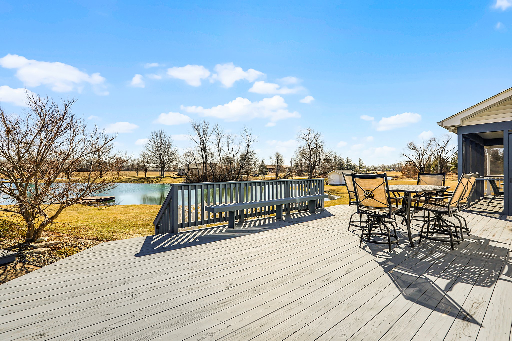 Deck, Outside Dining, and water views