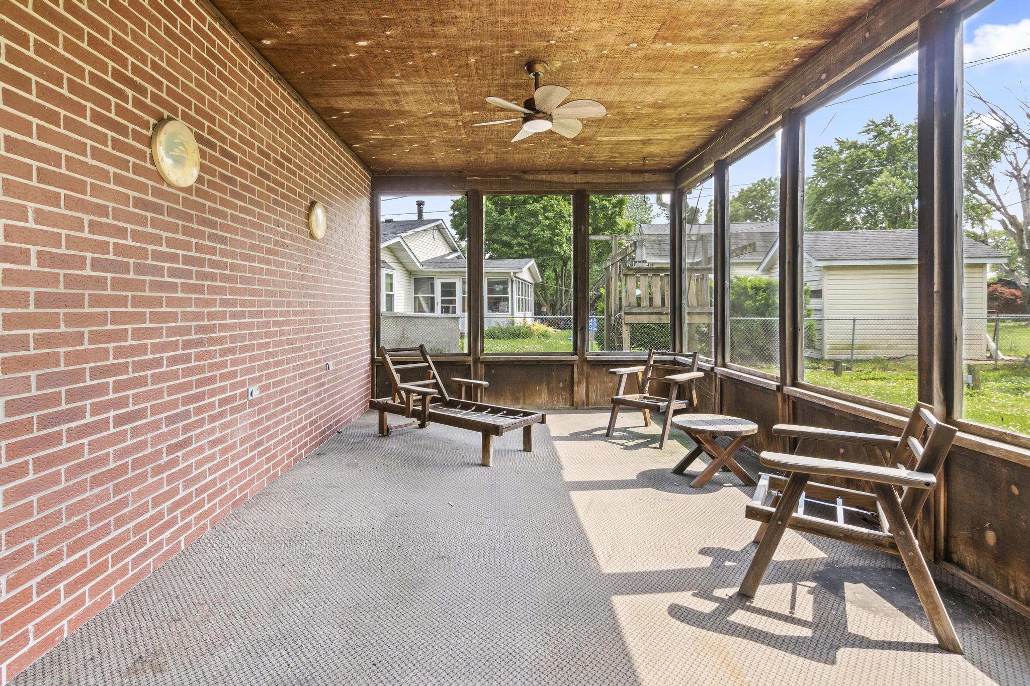 Covered-screened in patio