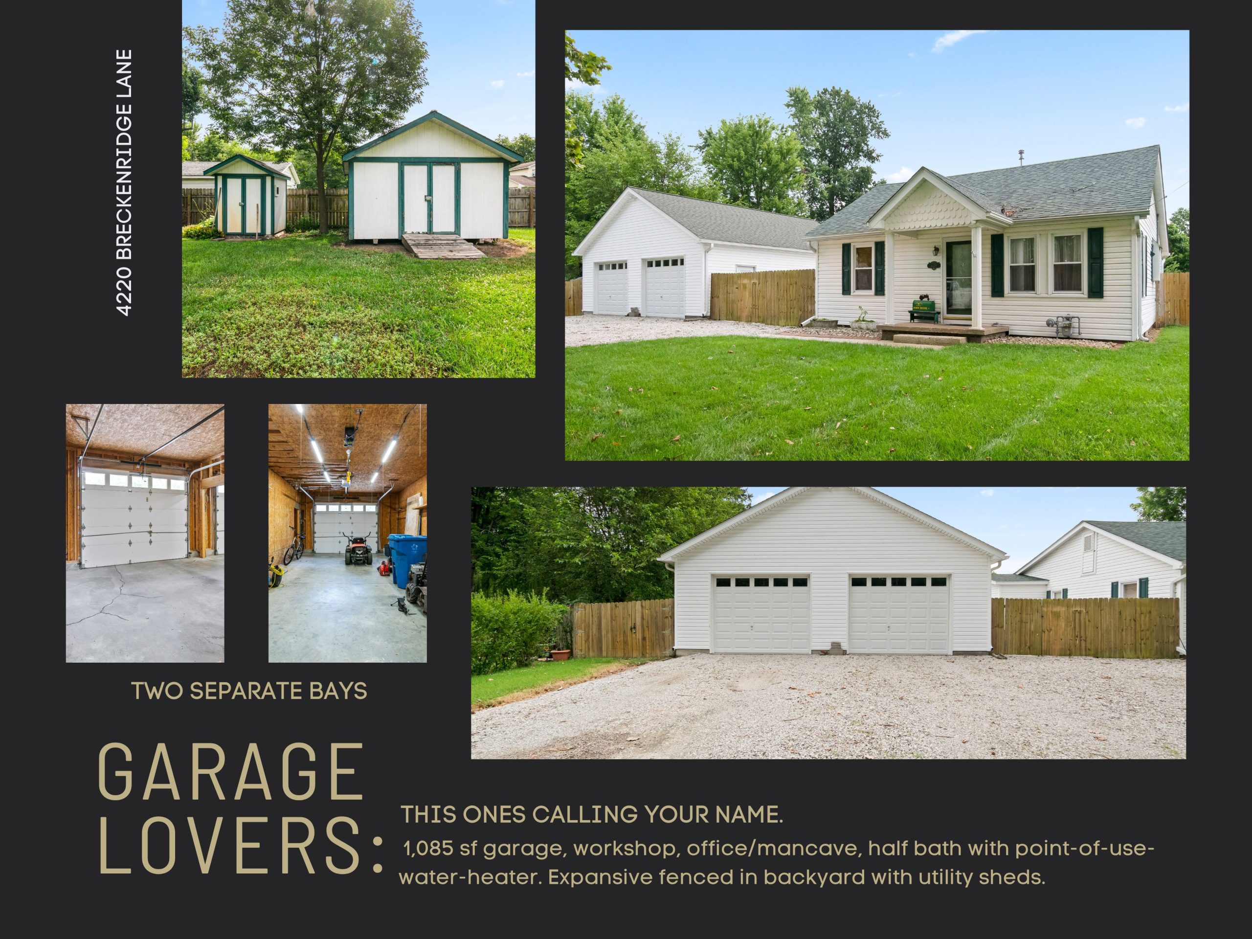 Marketing photo collage of property