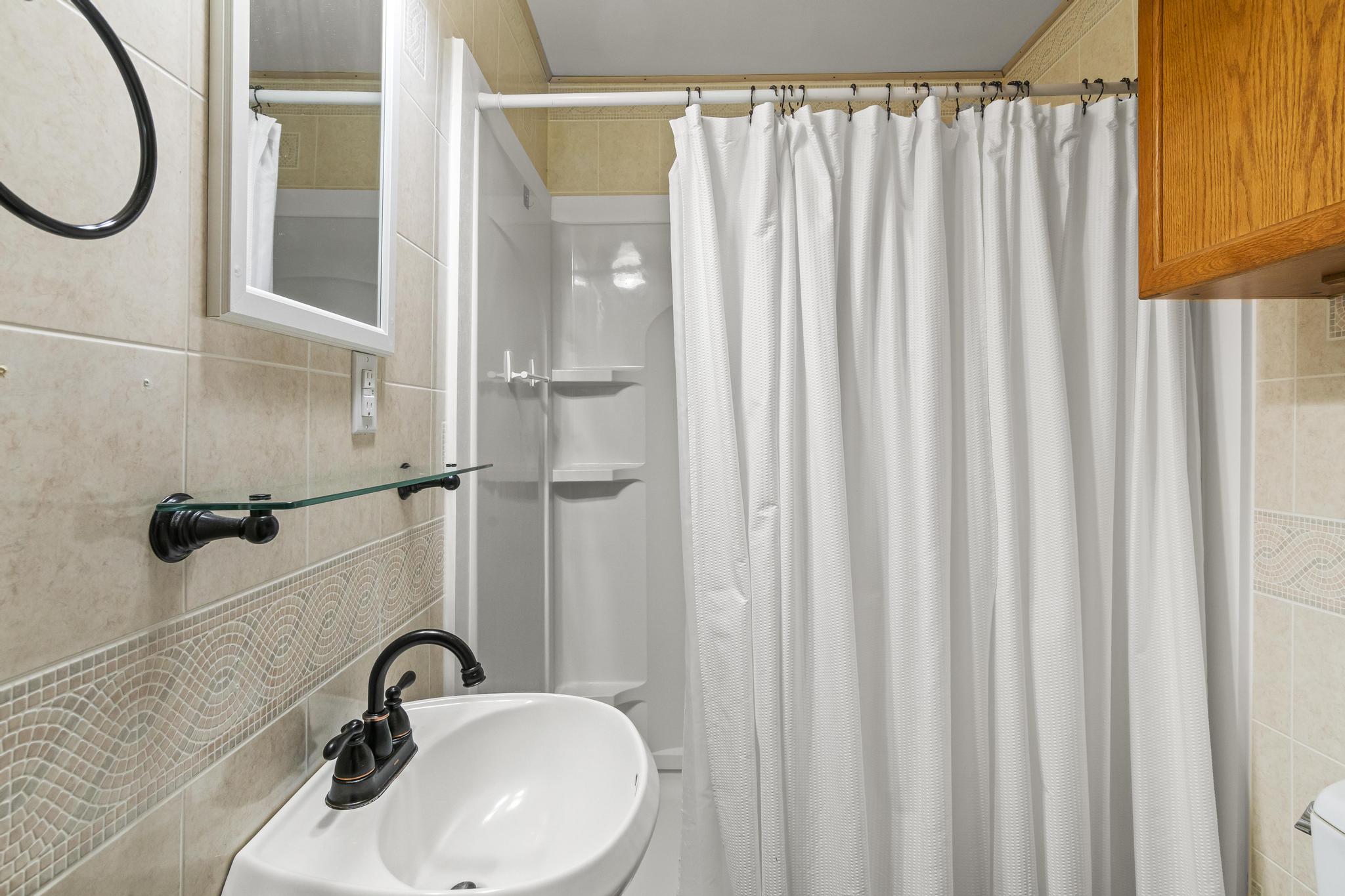Primary full bathroom, with shower