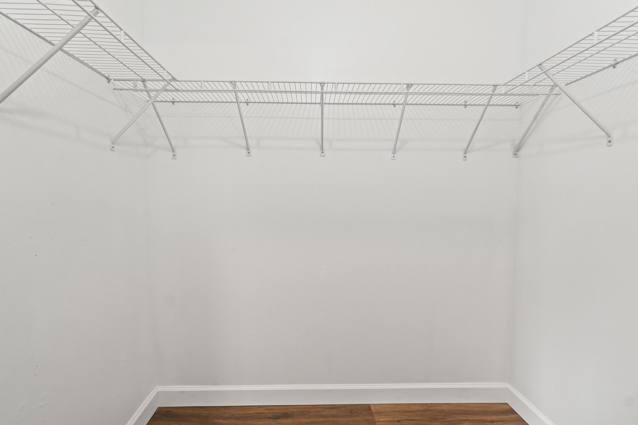 Master bedroom walk-in closet