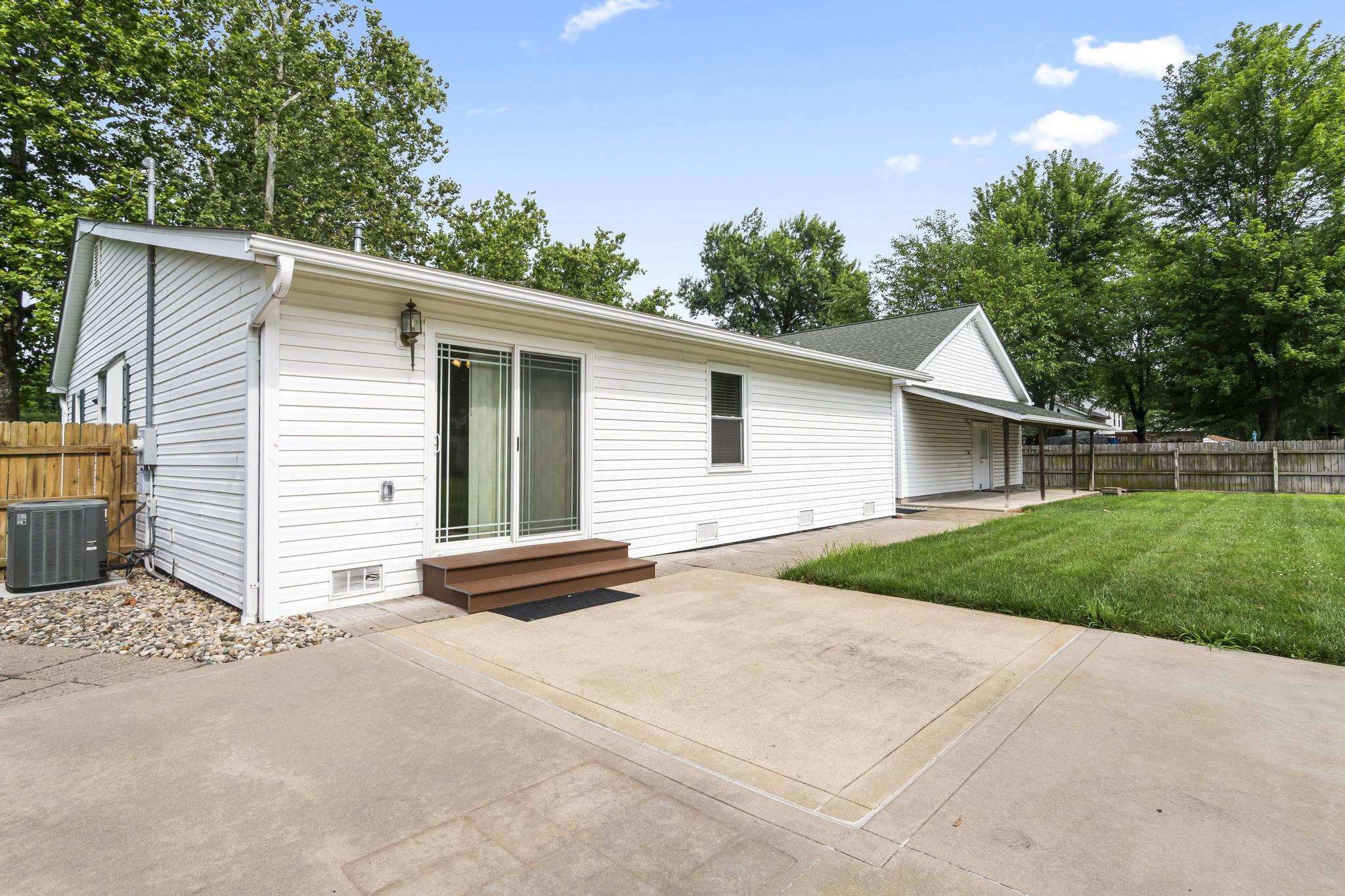 Back of property featuring patio
