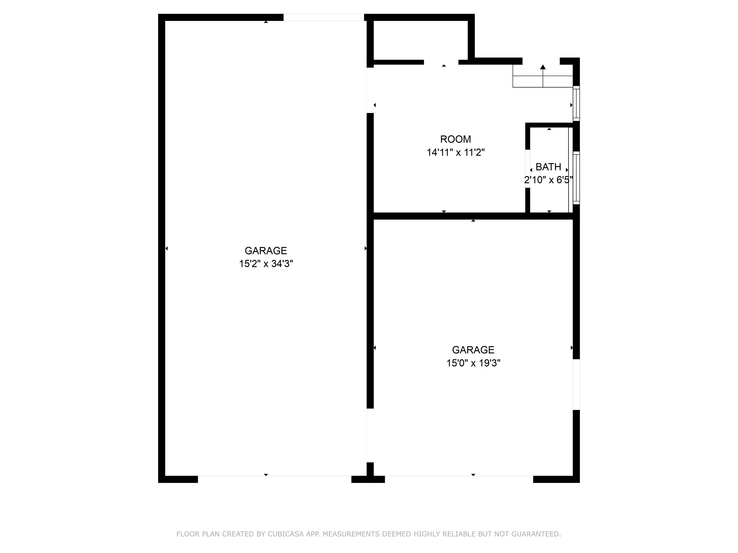 Garage floor plan 4220 Breckenridge Lane Granite City, IL 62040